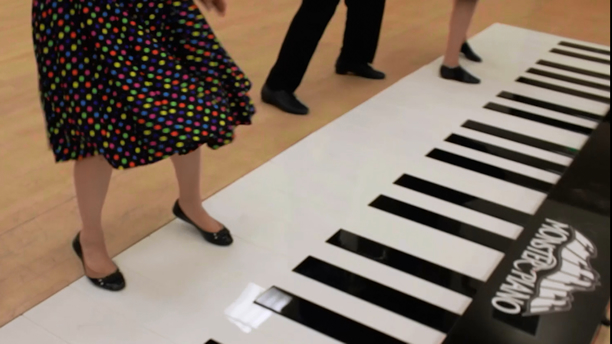 Dancer on Floor Piano